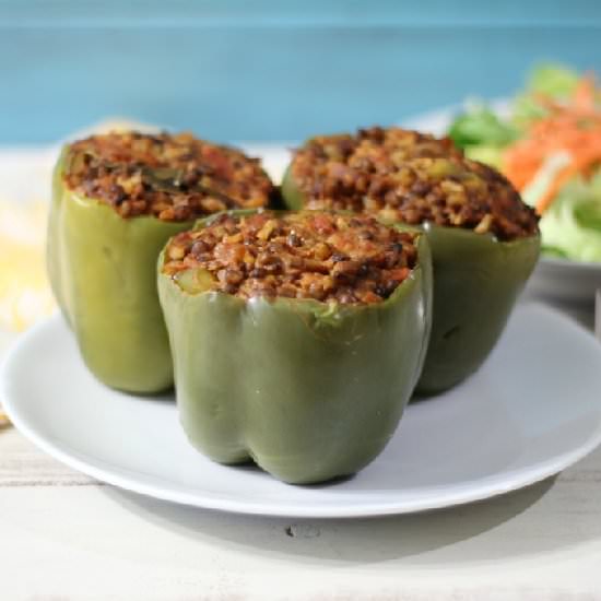Lentil Stuffed Peppers