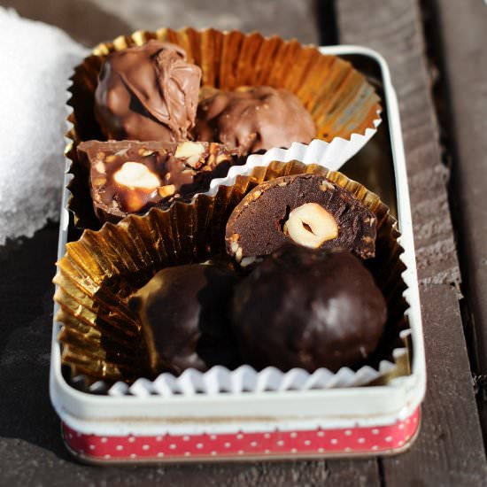 3 Ingredient Ferrero Rocher Truffle