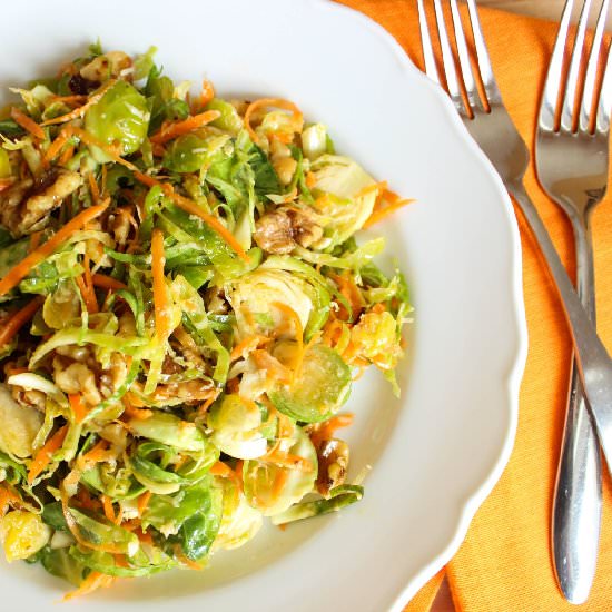 Brussels Sprouts and Carrot Salad