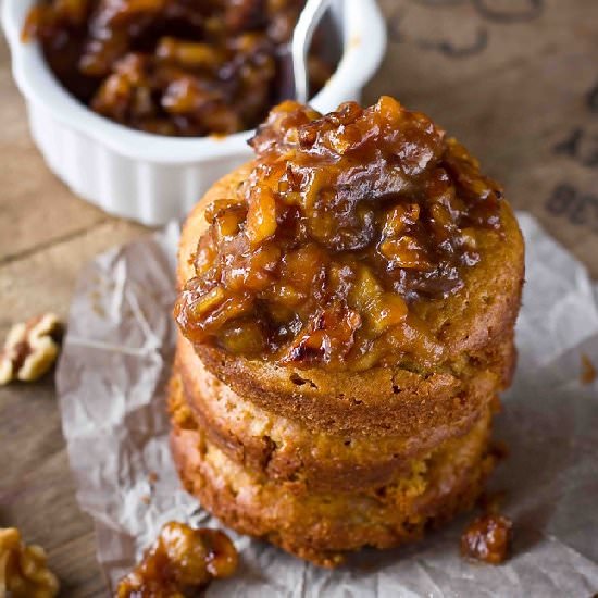 Baked Bananas Foster Doughnuts