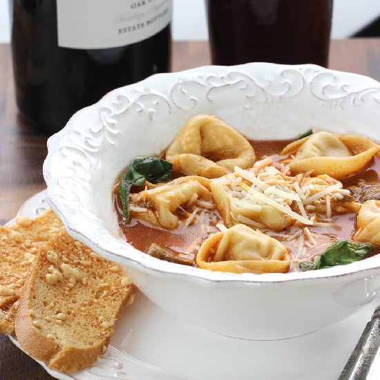 Tomato Tortellini Soup