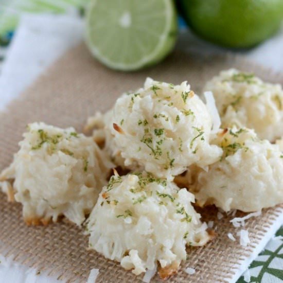 Coconut Key Lime Macaroons