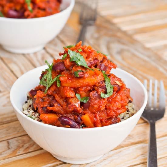 Vegan Chili with Squash