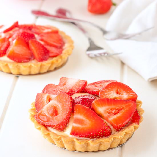 Strawberry Custard Tarts