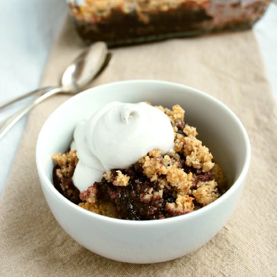 Black Cherry Cobbler Squares {GF}