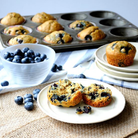 Skinny Blueberry Muffins