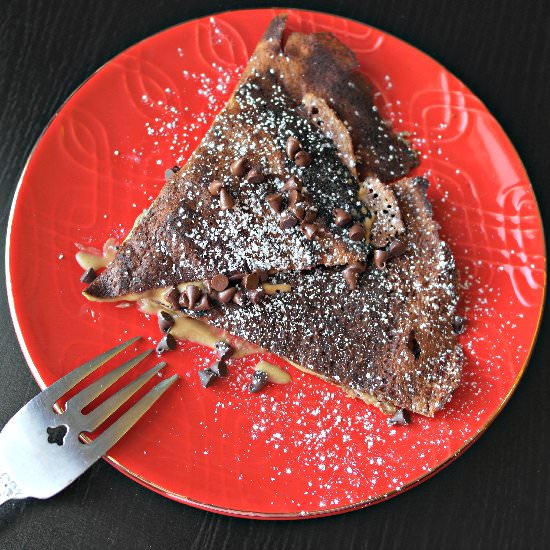 Whole Wheat PB Chocolate Crepes