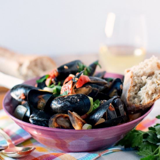 Mussels in White Wine