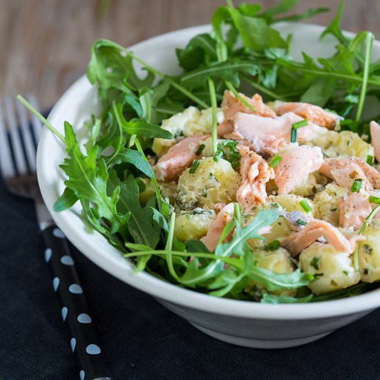 Salmon with Potato Salad