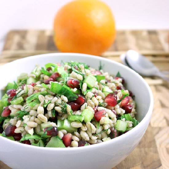 Barley and Pomegranate Salad