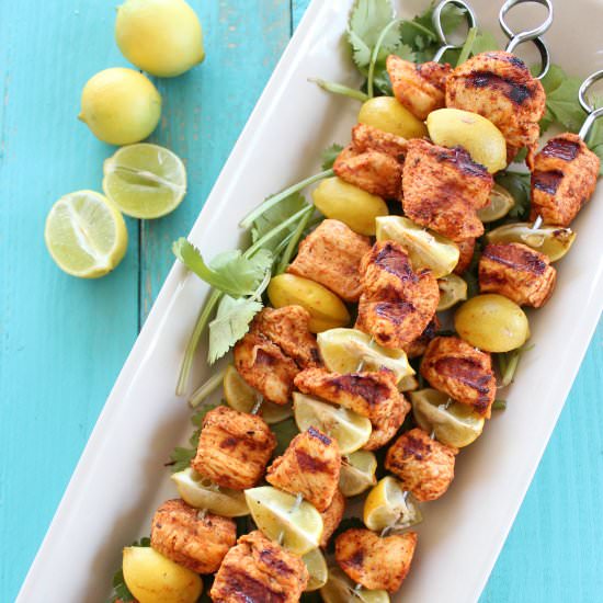 Key Lime Chicken Taco Skewers