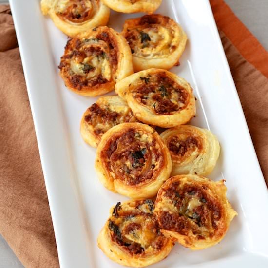 Cheesy Chorizo Pinwheels