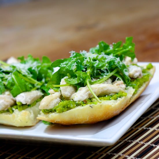 Open Faced Chicken Sandwiches