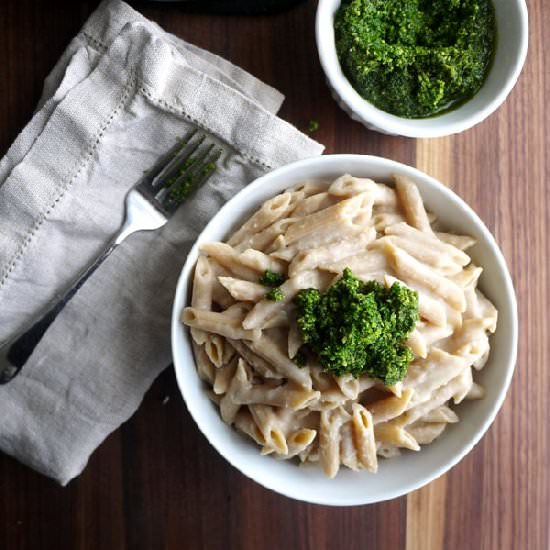 White Bean Pasta “Faux-Fredo”