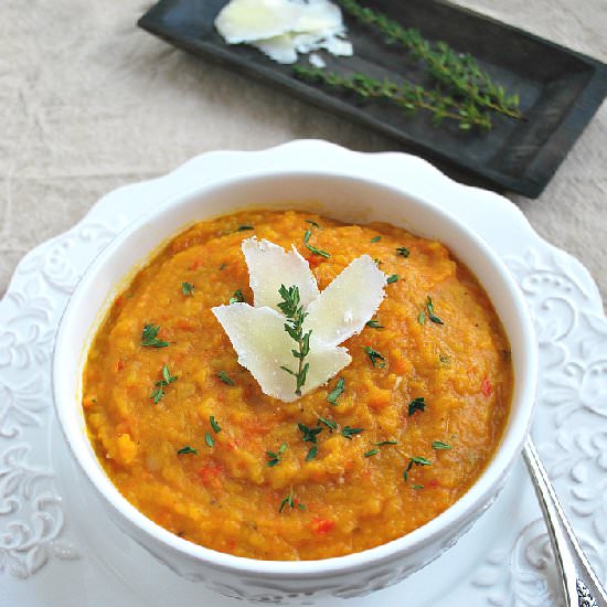 Roasted Winter Vegetable Soup