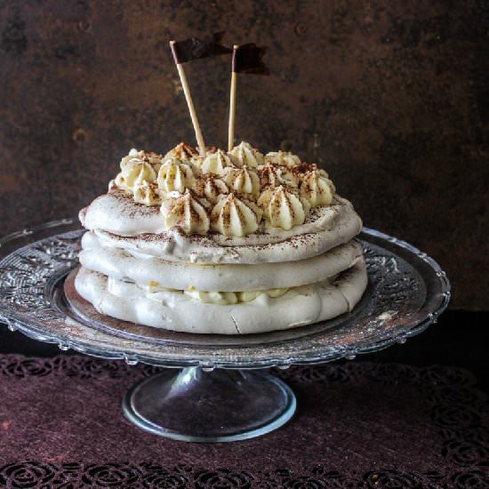 Irish Cream Layered Pavlova