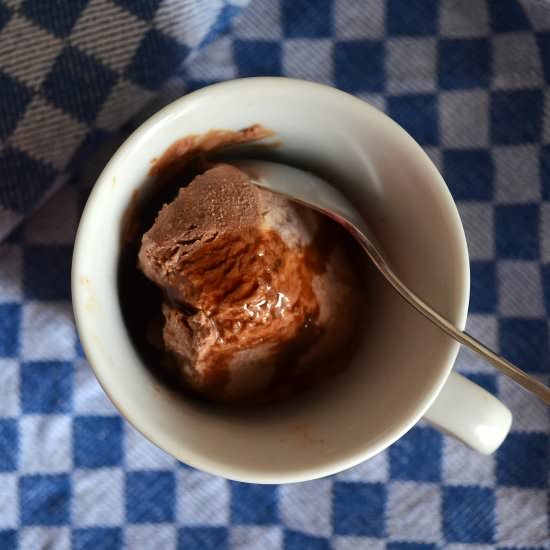 Creamy no-churn chocolate ice cream