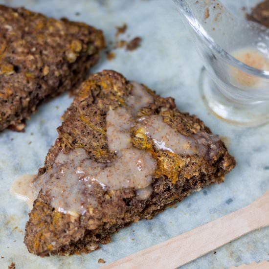 Banana + Carrot Buckwheat Scones