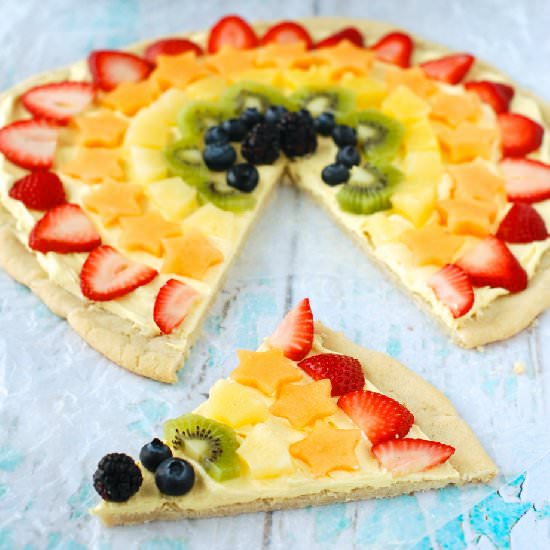 Rainbow Fruit Pizza