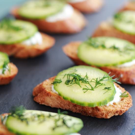 Homemade Ricotta Crostini