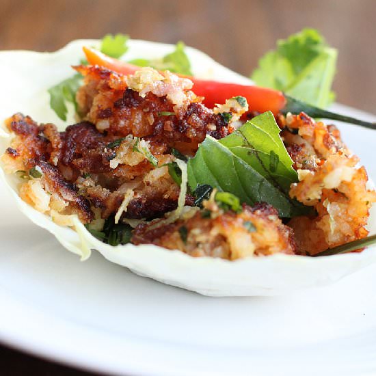 Nam Khao – Lao Crispy Rice Salad