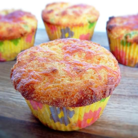 Jalapeno Cheese Cornbread Muffins