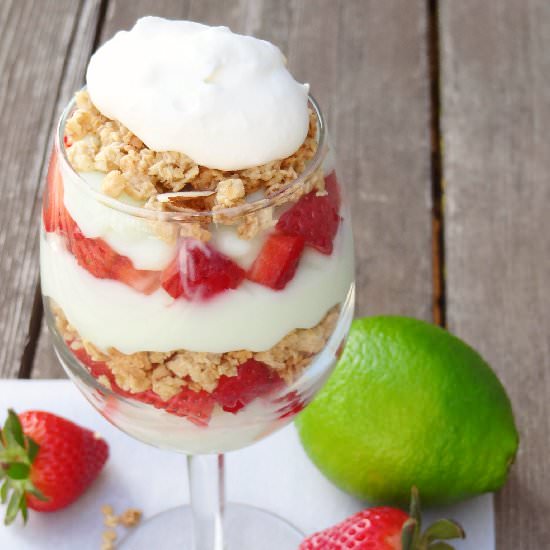 Strawberry Key Lime Parfaits