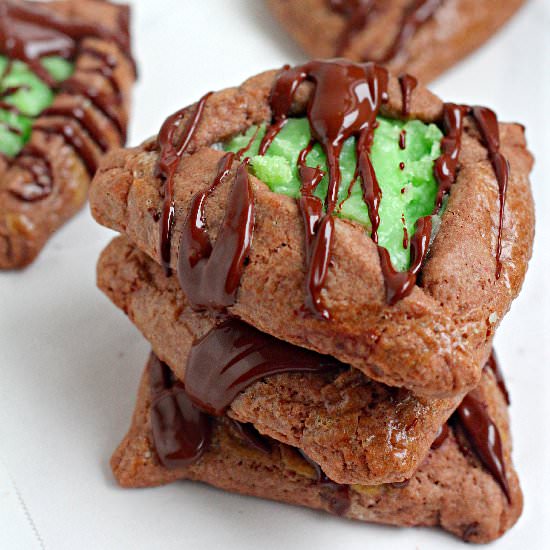 Mint Chocolate Hamantaschen