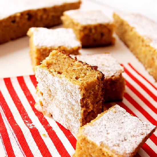 Carrot coconut snacking cake