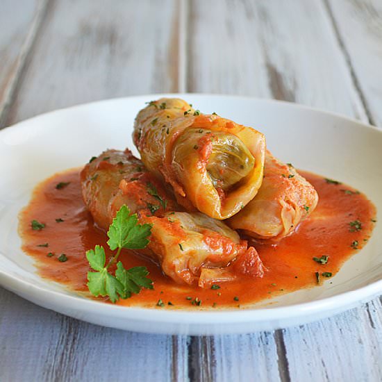 Vegan Stuffed Cabbage Rolls