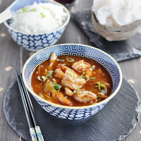 Chinese Sichua Prawns