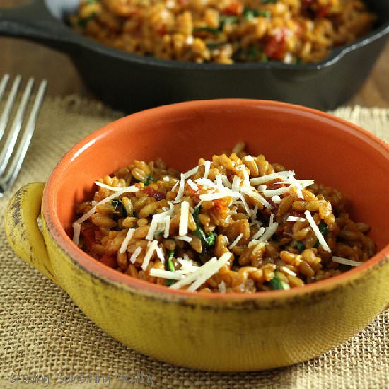 Farro w/SunDried Tomatoes & Arugula