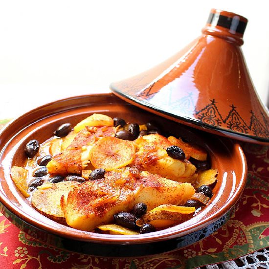 Fish Tagine w Potato and Lemon