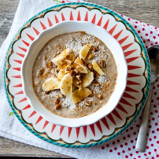 Banana Chia Seed Breakfast Porridge