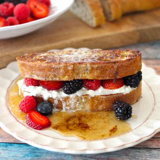 Hearty French Toast with Berries