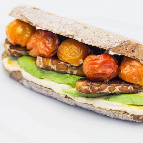 Tempeh Vegetable Sandwich