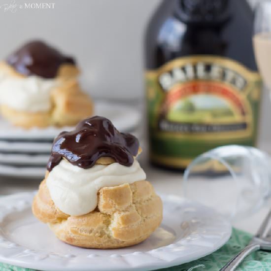 Irish Cream Profiteroles