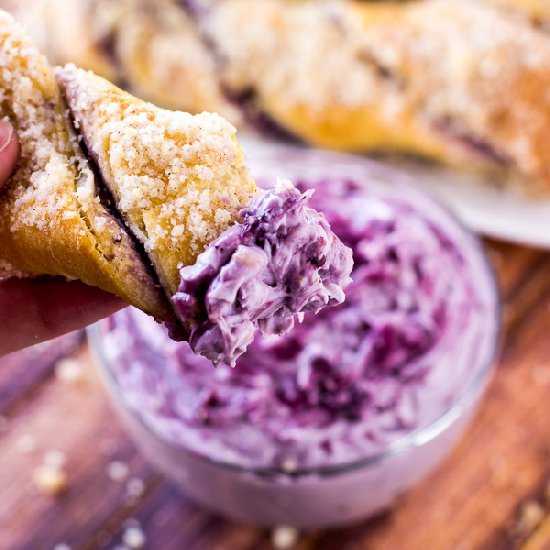 Blueberry Crumb Sticks