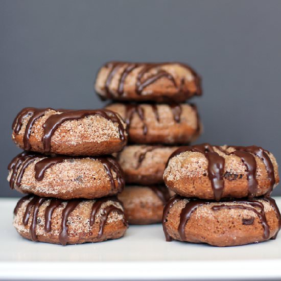Triple Choc Snickerdoodle Donuts