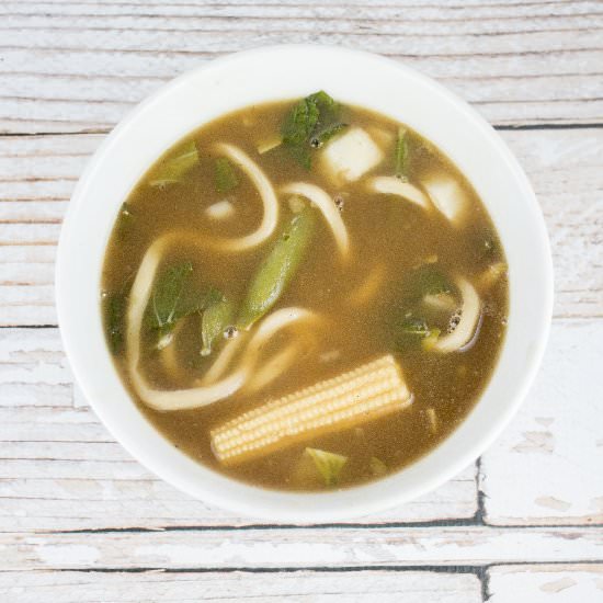 Hot and Sour Udon Noodle Soup