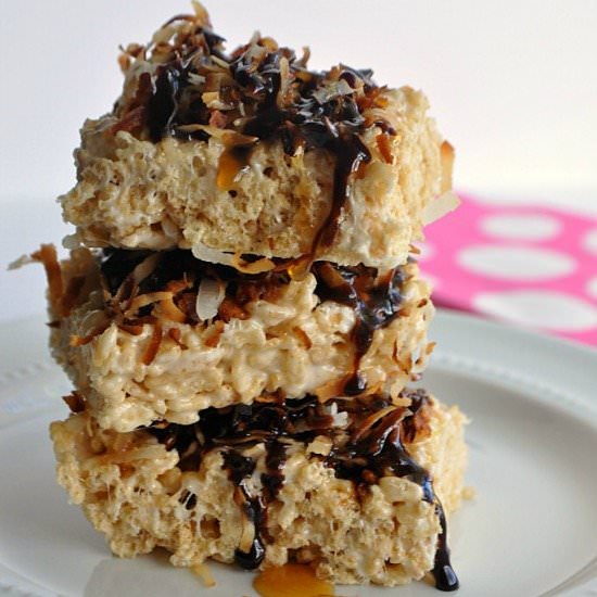Samoa Rice Krispie Treats