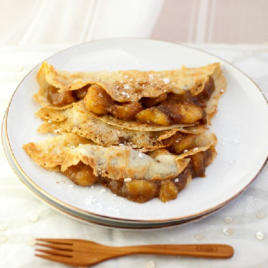 Bananas Foster Crepes