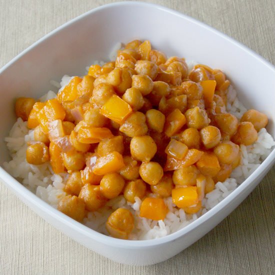 Coconut Curry Garbanzo Beans