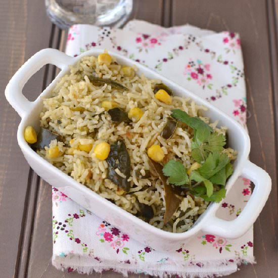 Poblano & Corn Rice
