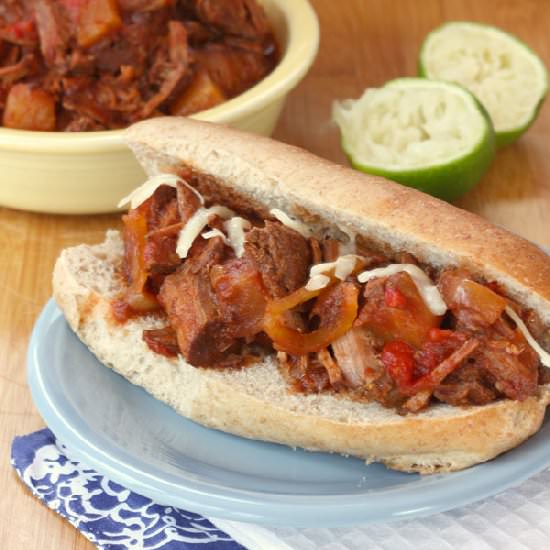 Slow Cooker Pineapple Chipotle Beef