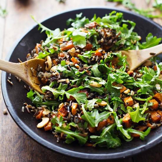 Roasted SweetPotato & Arugula Salad