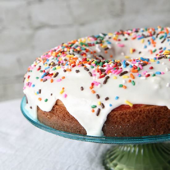 Gluten-Free Rainbow Bundt Cake