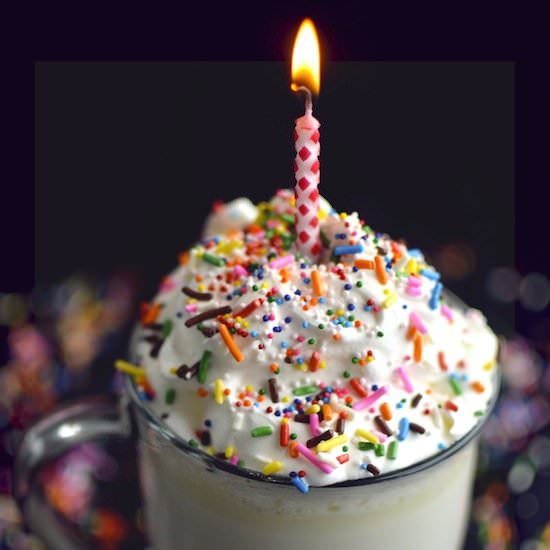 Boozy Birthday Cake Hot Chocolate