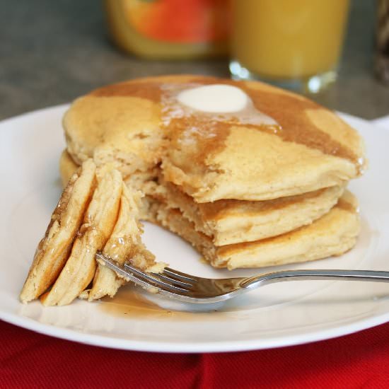 Homemade Gluten Free Pancakes