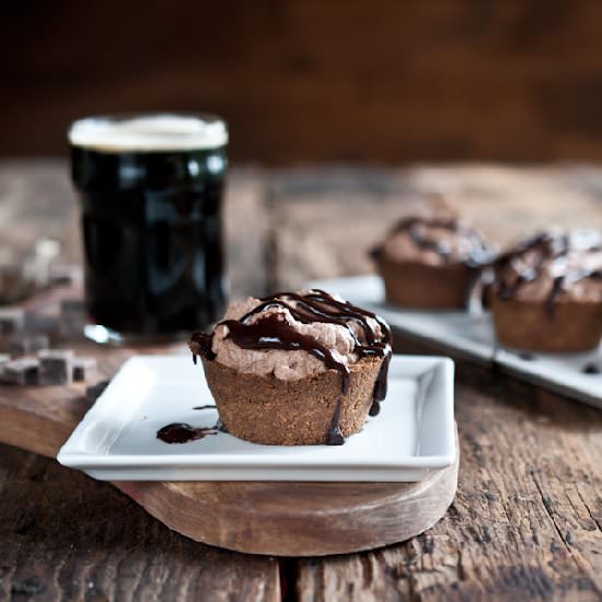 Mini Chocolate Irish Beer Cream Pie
